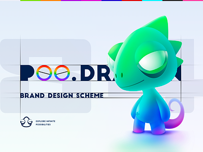 POO.DRAGON branding chameleon character design design graphic design harry potter ip lizard logo lord voldemort 插图 海报