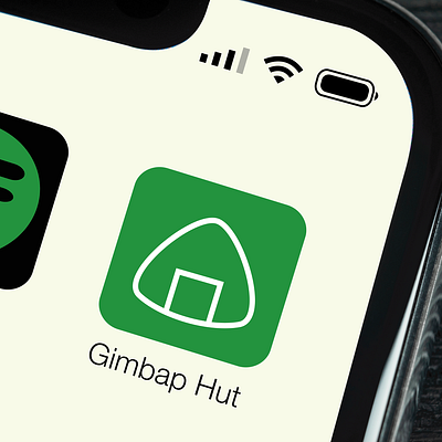 Gimbap Hut App Design Concept app design flat flat design flatdesign graphic graphic design graphicdesign graphics logo ui ux