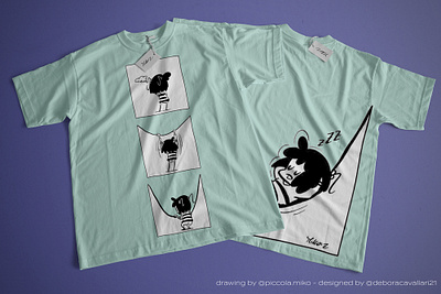 T-shirt Miko branding comics design graphic design illustration mockup t shirt