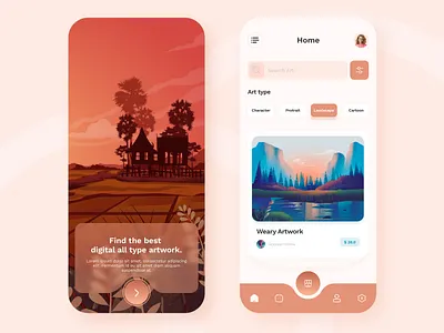 Digital art apps design app design branding design graphic design illustration illustrator logo minimal ui ux vector