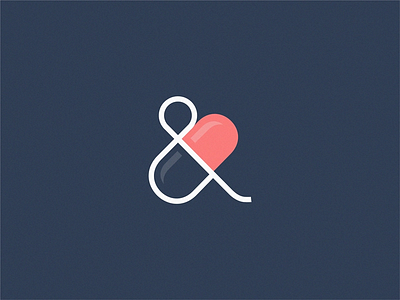 Ampersand pill ampersand logo pill