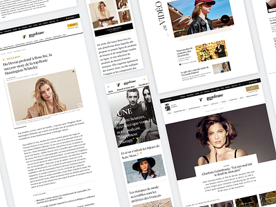 Madame Figaro - Redesign branding clean design magazine minimal newspaper ui ux