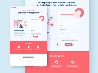 Landing page, marketing numérique - Invox B2B Digital Marketing design graphic design landing page ui