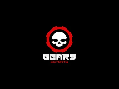 Gears Esports logo redesign branding design e sports esports gaming gear gears gears esports gears of war graphic design illustration logo mascot mascot logo skull typography ui ux vector