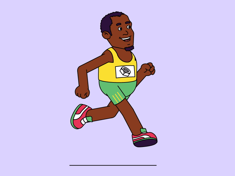 Usain Bolt after effects animation bolt character character running gif motion run running tutorial usain