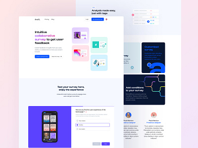 New évolt website design gradient minimalist ui website