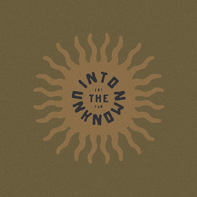 Into the Unknown Sun Logo branding design font graphic design illustration jamescoffman lockup logo logos sol solar sun unknown wordmark