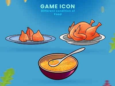 GAME ASSET|UI|ICON|ILLUSTRATION art asset branding children design designer digitalart draw food freefire game gamer gamesoft gmaegril icon illustration logo pubge ui xbox