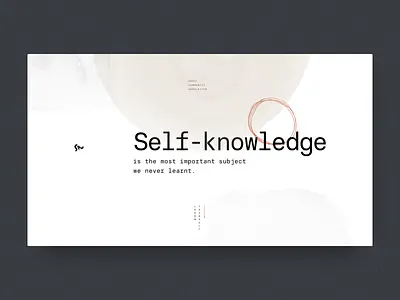 Sou Website design hero hero section japanese mindful mindfulness minimal philosophical philosophy spiritual typography ui web web design website whitespace
