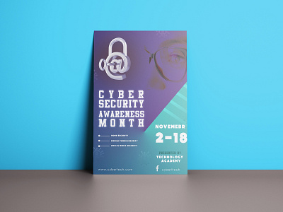 Cyber security event flyer brochure comapny flyer comemrcial design cyber security design for print event event flyer flyer graphic design illustraion marketing design print vector