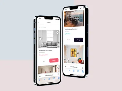 Cinédécors — Mobile UI ads apartments app app design booking design drafts house ios iphone list listing marketplace product design real estate rental ui user experience user interface ux