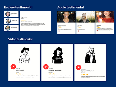 Testimonial branding color daily ui 39 design testimonials typography ui ux