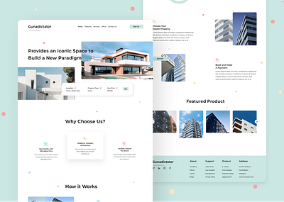 Gunadictator - Landing page branding branding design creative design dribbble flat landingpage minimal minimalis ui ux web website