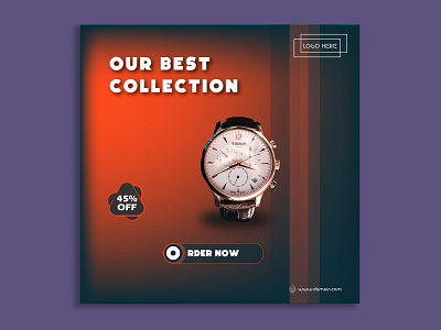 A Watch banner design banner banner design commercial design facebook banenr design garphic design product banner social media social media banenrs web design