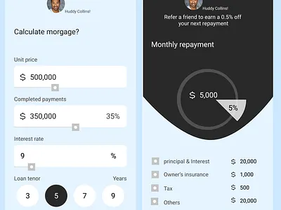 #DAY4 Design a calculator for a morgage... app branding design icon illustration typography ui ux vector