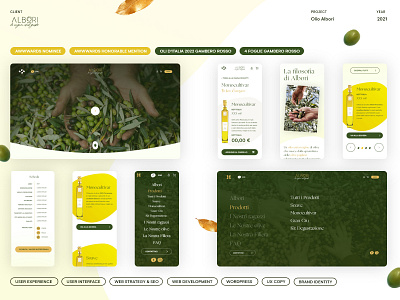 Olio Albori - Website Concept & Development app branding design graphic design illustration logo typography ui ux vector