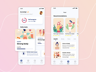 Women body positivity app app body body positivity design diet illustration mobile model positivity social network ui ux women