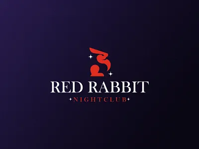 Red Rabbit Nightclub animal animal logo animals cat clean club creative dog dribbble genius geometry graphic design logo minimal newshot nightclub rabbit red simple ui