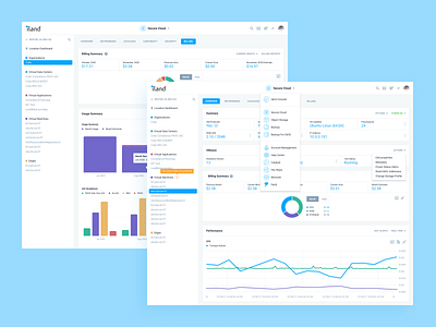 iland Secure Cloud Console Redesigns app charts cloud cloud hosting cloud storage computing dashboard data visualization design desktop graphic design graphs iland interface product design redesign ui ux web app