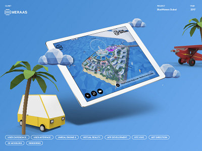 Blue Waters Dubai - Application Design & Development app branding design graphic design ui ux
