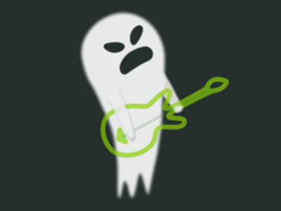 Ghost bassist bassist dribbbleweeklywarmup figma ghost guitar vector