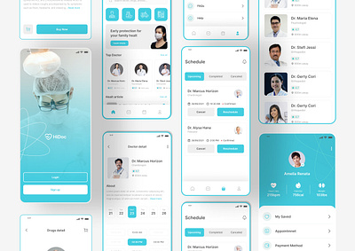 Online HealthCare Mobile App UI app interface doctors app graphic design healthcare app illustration medical mobile app mobile app mobile app design