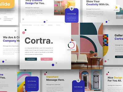 Cortra Presentation Template clean corporate deck design keynote layout modern multipurpose pitch pitch deck powerpoint presentation slide slides studio template ui unique ux website