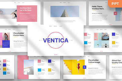 Ventica Presentation Template clean corporate deck design keynote layout modern multipurpose pitch pitch deck powerpoint presentation slide slides studio template ui unique ux website