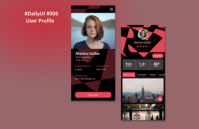 DailyUI006 -User Profile- app dailyui design graphic design illustration ui uidesign userprofile