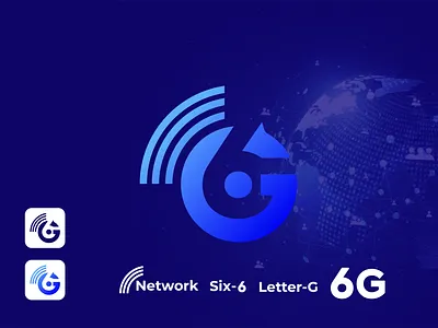 6G Logo ! 6g 6g logo app logo branding creative logo icon logo logo design mobile app mobile logo mobile networking logo mobile speed logo negative space negative space logo network logo simple logo ui ux web logo