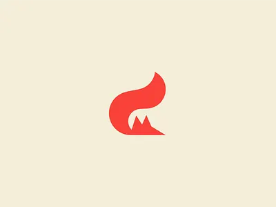 Fox Logo Design animal fox logo logodesign minimalistic orange red tail vector wolf