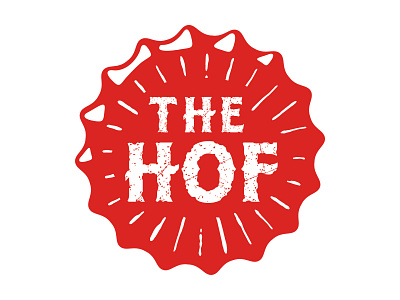 The HOF branding design illustration logo typ typography