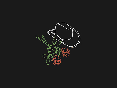 Roses and Hat amor colors design flower green hat love lover mexico red roses sombrero vaquero