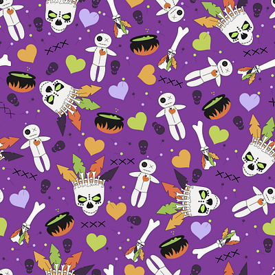 Voodoo graphic design illustration pattern