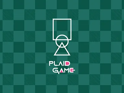 Plaid Game adobe beer birthday branding design icon illustrator logo netflix plaid squid game typography
