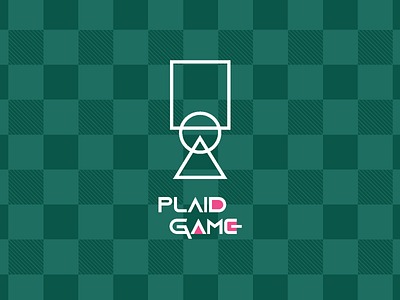 Plaid Game adobe beer birthday branding design icon illustrator logo netflix plaid squid game typography