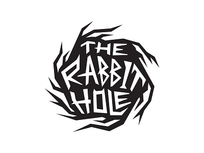 The Rabbit Hole branding design illustration logo typ typography