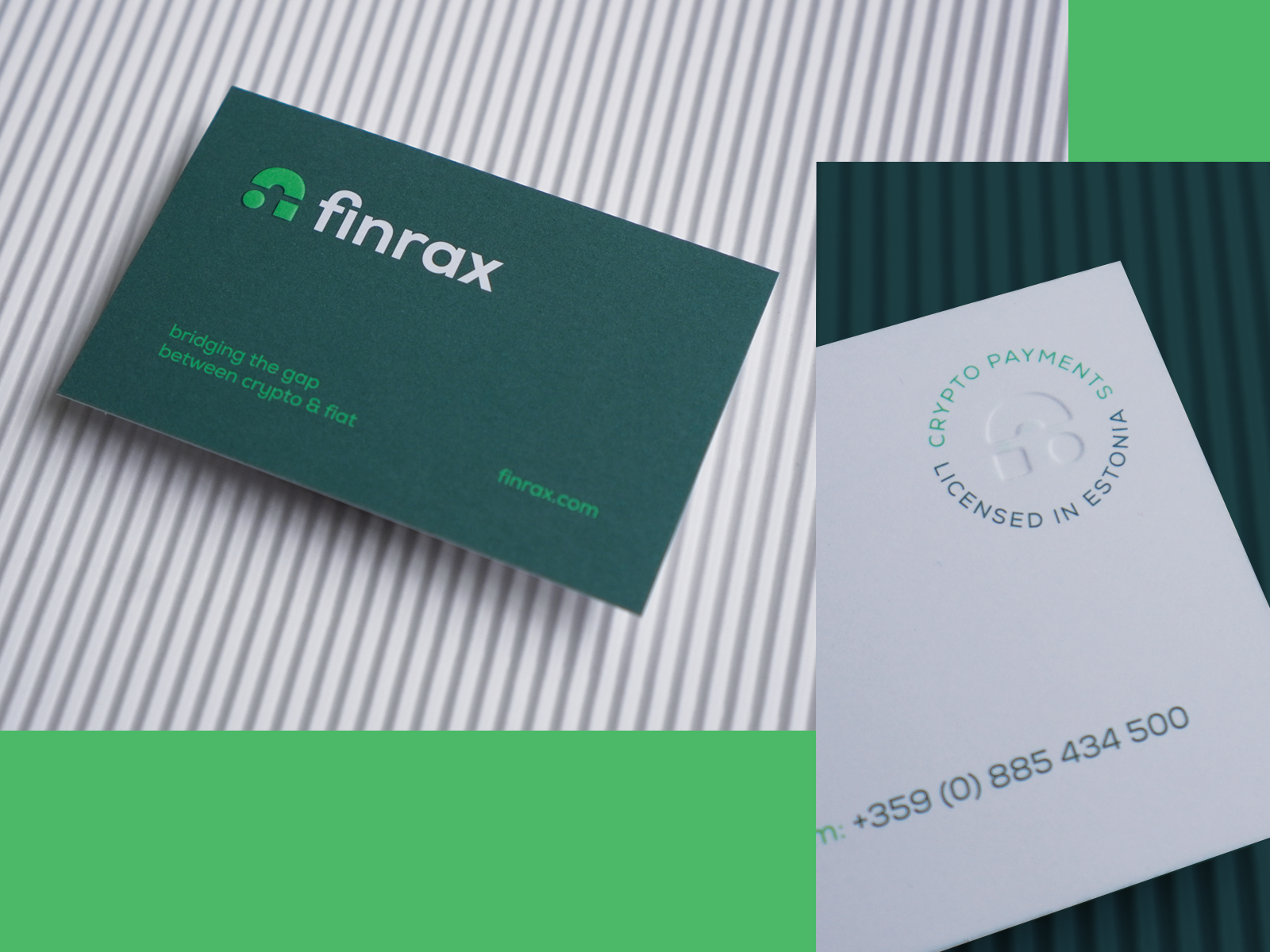 finrax business cards by Ivaylo Nedkov for FourPlus Studio on Dribbble