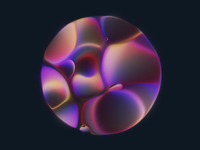 bubbleball #3 abstract art bubble bubbles colors design filter forge generative glow gradient illustration motion graphics