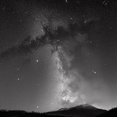 galaxy, ansel adams, bright bright