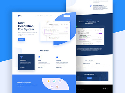 Tez Landing Page by Bacancy: Work From Anywhere on Dribbble