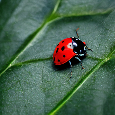 ladybug on a leaf, boring boring