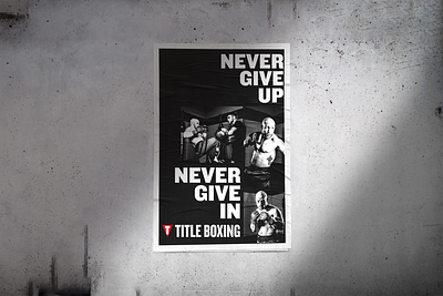 TITLE Boxing - Motivational Canvas branding canvas design flat flyer illustration illustrator logo mockup poster typography vector