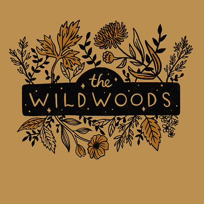 The Wildwoods T-shirt version 2 art drawing graphic design hand drawn illustration nature procreate