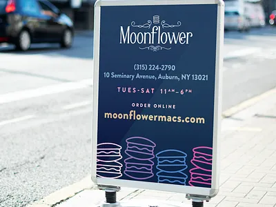 Moonflower Branding branding design graphic design hiremarthalynnlaskie logo marketing typography yonkersagency