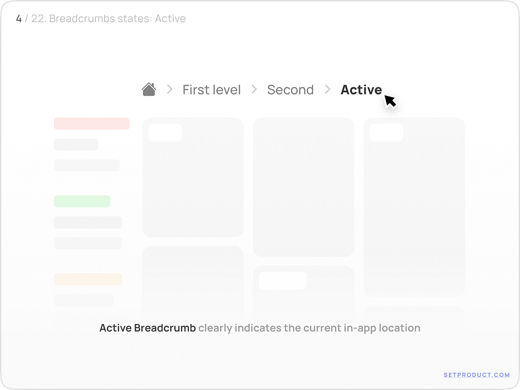 Breadcrumbs UI design guides Tips, styles & templates by Roman