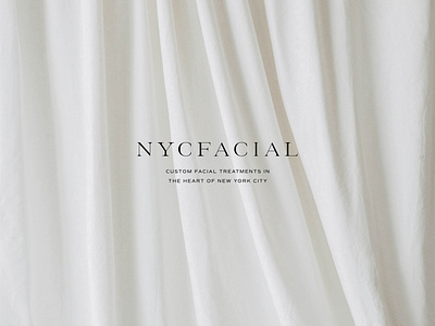 NYCFacial Custom Brand Design branding design esthetician graphic design illustration logo luxurious brand luxury luxury brand minimal brand design minimal logo design modern brand design modern logo design serif skincare skincare logo typography vector