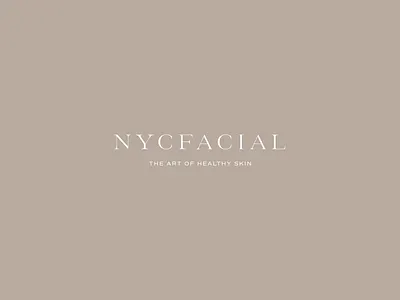 NYCFacial Custom Brand Design branding design esthetician graphic design illustration logo luxurious brand luxury luxury brand minimal logo design modern logo design serif skincare skincare logo typography vector