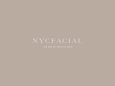 NYCFacial Custom Brand Design branding design esthetician graphic design illustration logo luxurious brand luxury luxury brand minimal logo design modern logo design serif skincare skincare logo typography vector