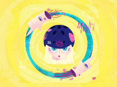 Organic passion - Roller skating girl 2/3 character design colorful digital illustration empowerment feminist feminist art girl power illustration naive style organic passion procreate roller roller skating women